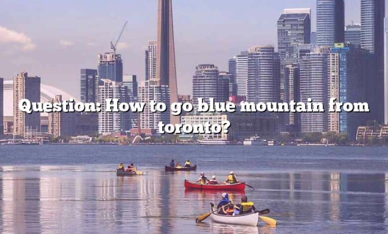 Question: How to go blue mountain from toronto?