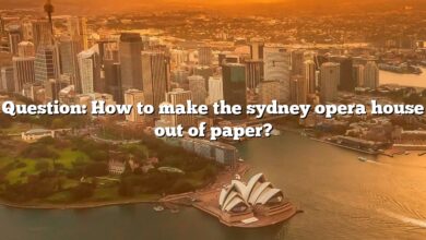 Question: How to make the sydney opera house out of paper?
