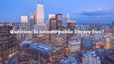 Question: Is toronto public library free?