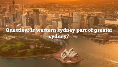 Question: Is western sydney part of greater sydney?