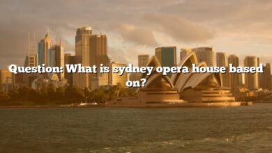 Question: What is sydney opera house based on?