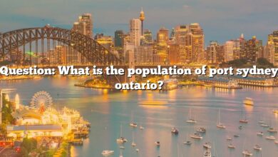 Question: What is the population of port sydney ontario?