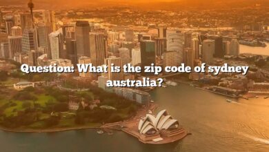 Question: What is the zip code of sydney australia?