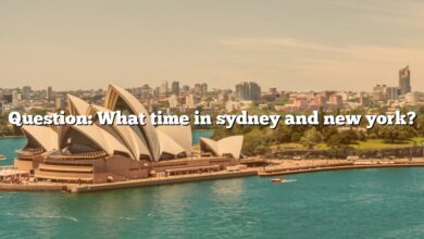 Question: What time in sydney and new york?