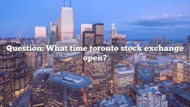 Question: What time toronto stock exchange open?