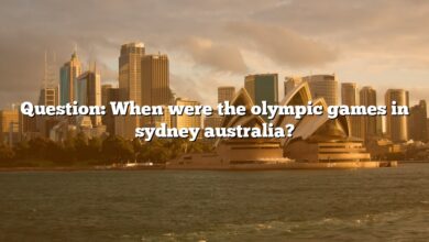 Question: When were the olympic games in sydney australia?