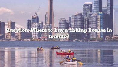 Question: Where to buy a fishing license in toronto?