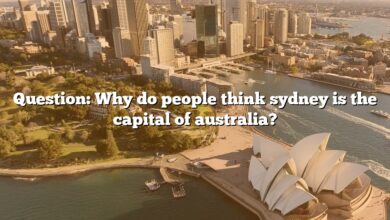 Question: Why do people think sydney is the capital of australia?