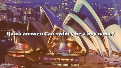 Quick answer: Can sydney be a boy name?