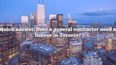 Quick answer: Does a general contractor need a license in Toronto?