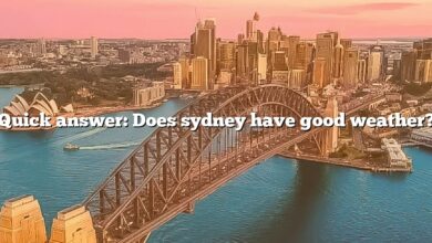 Quick answer: Does sydney have good weather?