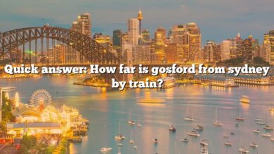 Quick answer: How far is gosford from sydney by train?