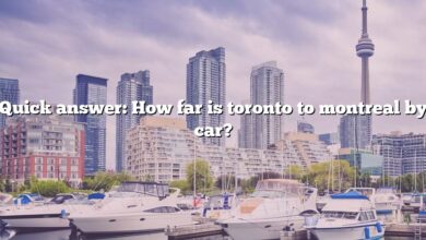 Quick answer: How far is toronto to montreal by car?