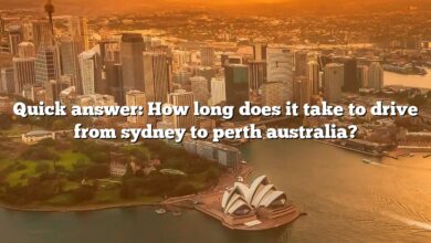 Quick answer: How long does it take to drive from sydney to perth australia?