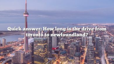 Quick answer: How long is the drive from toronto to newfoundland?