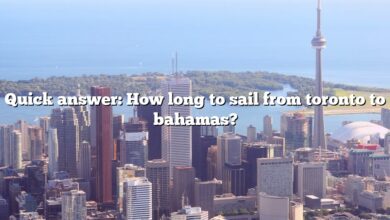 Quick answer: How long to sail from toronto to bahamas?