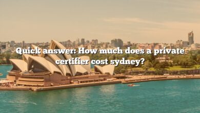 Quick answer: How much does a private certifier cost sydney?