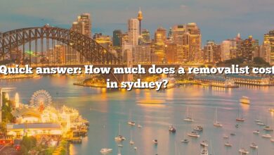 Quick answer: How much does a removalist cost in sydney?