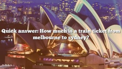 Quick answer: How much is a train ticket from melbourne to sydney?