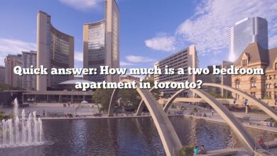 Quick answer: How much is a two bedroom apartment in toronto?