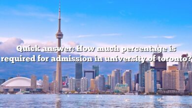 Quick answer: How much percentage is required for admission in university of toronto?