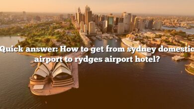 Quick answer: How to get from sydney domestic airport to rydges airport hotel?
