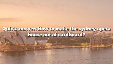 Quick answer: How to make the sydney opera house out of cardboard?