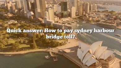 Quick answer: How to pay sydney harbour bridge toll?