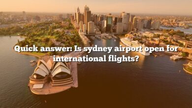 Quick answer: Is sydney airport open for international flights?