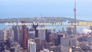 Quick answer: Is toronto safe from natural disasters?
