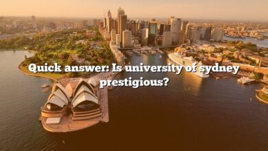 Quick answer: Is university of sydney prestigious?