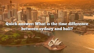 Quick answer: What is the time difference between sydney and bali?