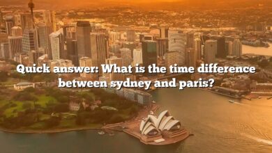 Quick answer: What is the time difference between sydney and paris?