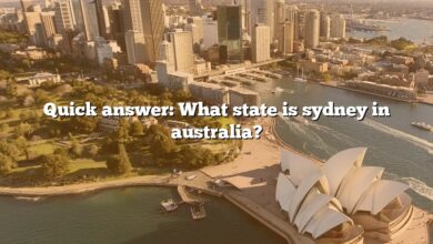 Quick answer: What state is sydney in australia?