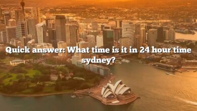 Quick answer: What time is it in 24 hour time sydney?
