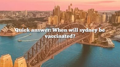 Quick answer: When will sydney be vaccinated?