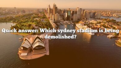 Quick answer: Which sydney stadium is being demolished?