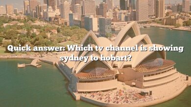 Quick answer: Which tv channel is showing sydney to hobart?