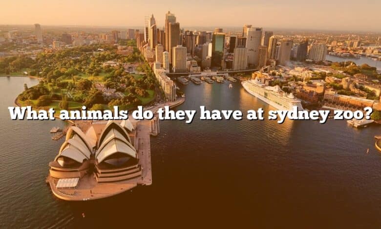 What animals do they have at sydney zoo?