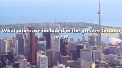 What cities are included in the greater toronto area?