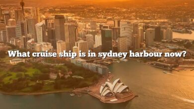 What cruise ship is in sydney harbour now?