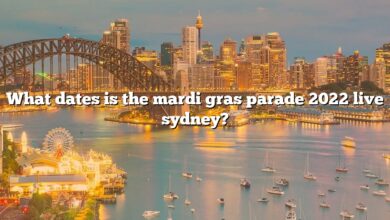 What dates is the mardi gras parade 2022 live sydney?