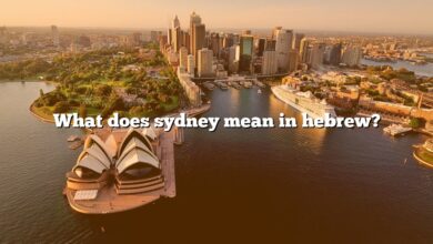 What does sydney mean in hebrew?