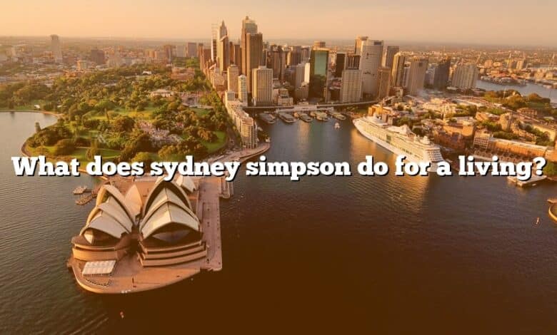 What does sydney simpson do for a living?