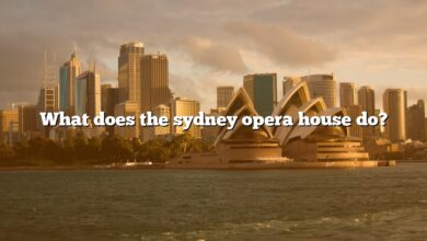 What does the sydney opera house do?