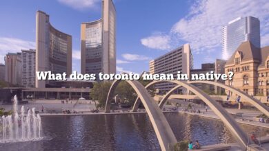 What does toronto mean in native?