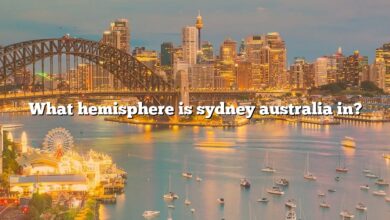 What hemisphere is sydney australia in?