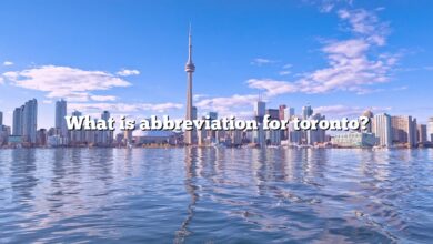 What is abbreviation for toronto?