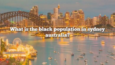 What is the black population in sydney australia?