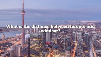 What is the distance between toronto and windsor?